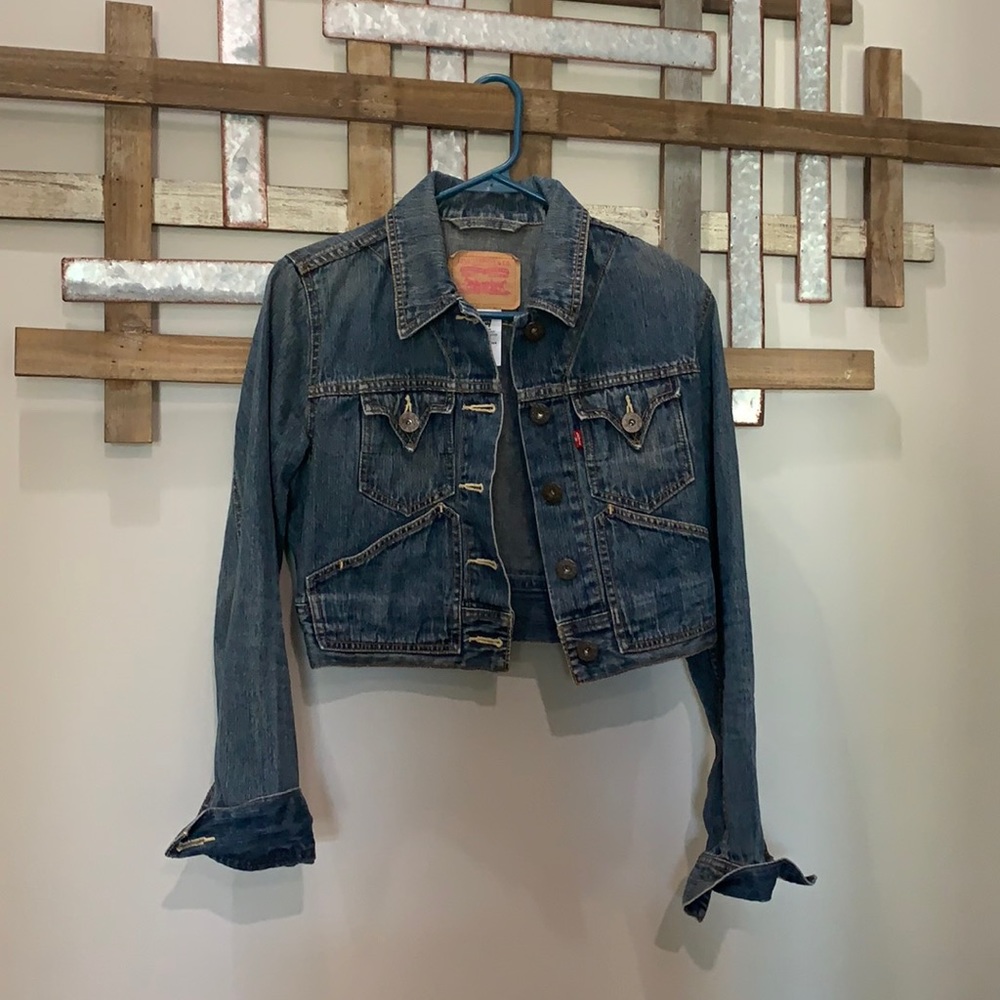 Levi Strauss & Co Denim Jacket, Crop Style, Medium